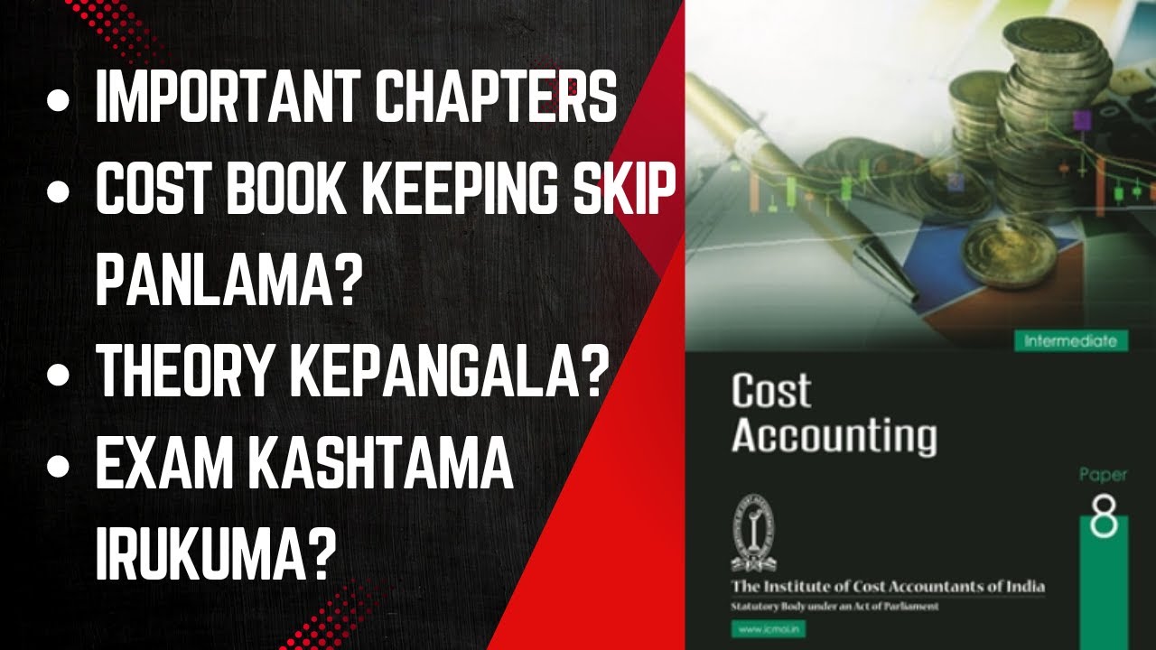 Cost accounting Study plan in tamil| CMA Inter/ How to study Cost accounting in cma inter