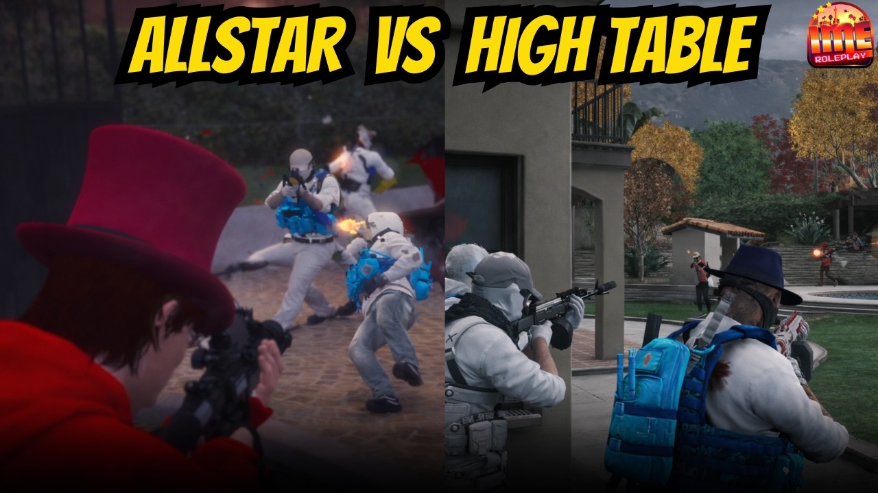 PERANG PANAS HIGH TABLE VS ALLSTAR #imeroleplay #imerp #allstar