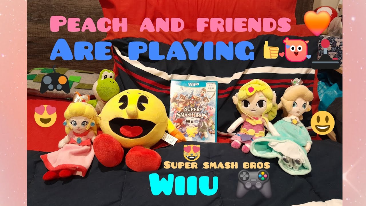Peach and friends are playing super smash bros wiiu 🎮
