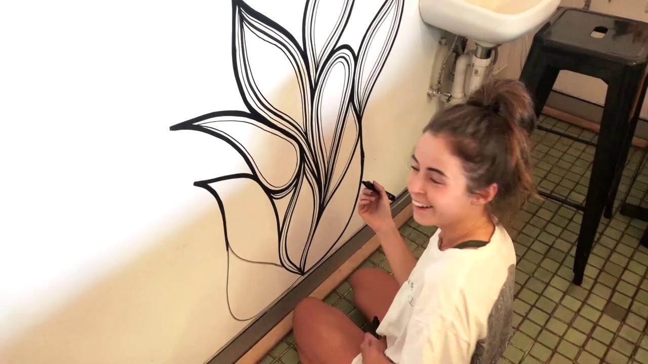 CAFE MURAL - POSCA PENS - AWOLCREATIONS