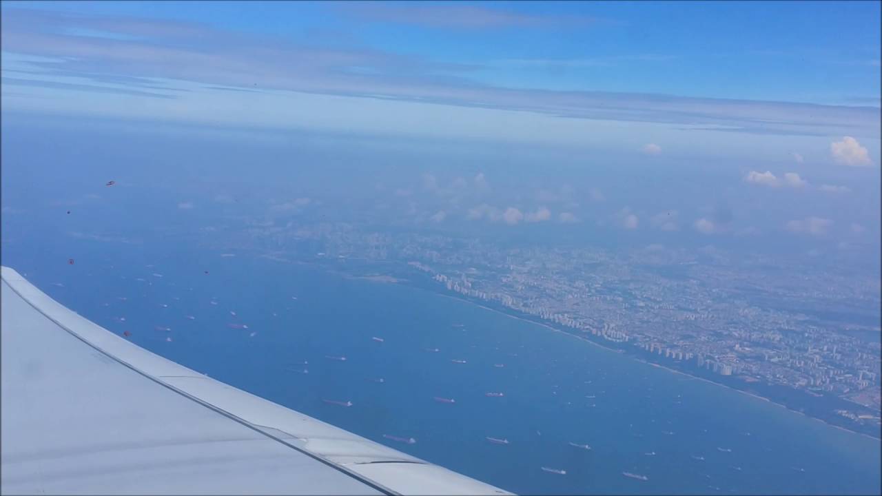SQ856 新加坡樟宜機場起飛情況