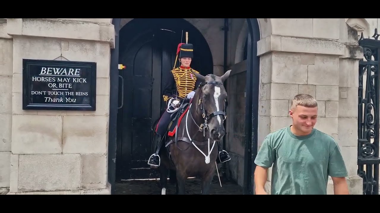 Proud husband poses with his wife , Kings troop smiles #thekingsguard