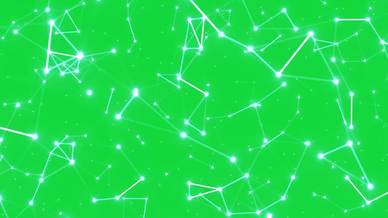Tech network animation green screen | futuristic glowing lines overlay #greenscreen #animation #vfx