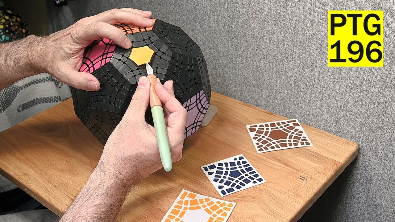 Reveal + Scramble + Stickering of Rayminx/Gigatuttminx