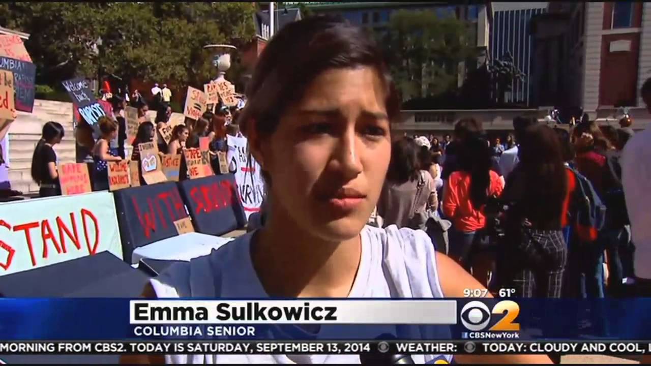 Columbia University Students Stand Up To Violence Against Women