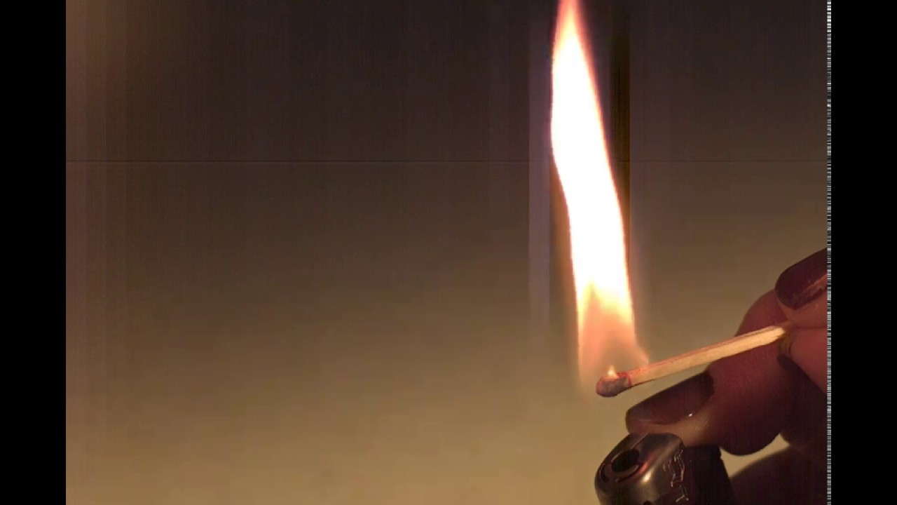 Lighting a match in slow motion - 2300 FPS