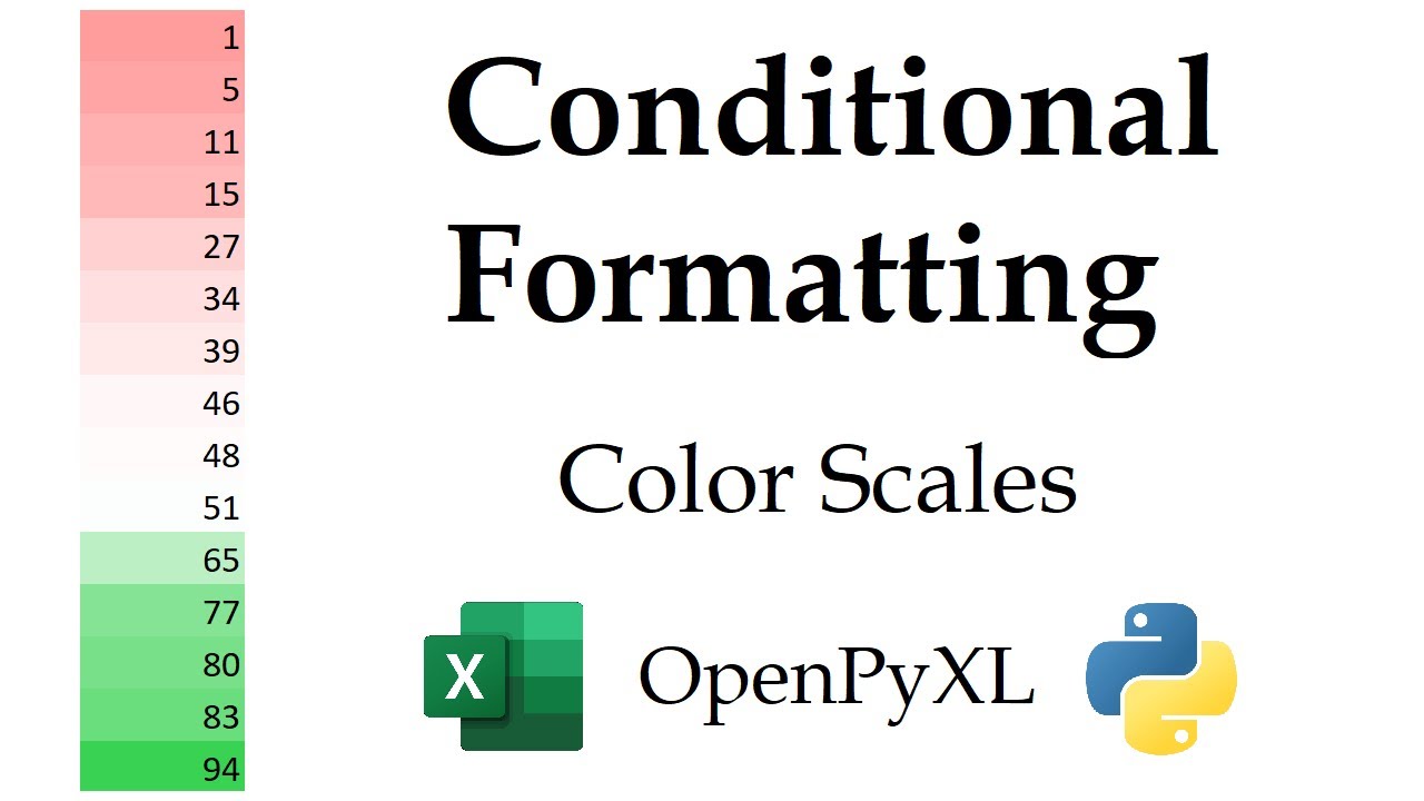 Excel Color Scale Conditional Formatting with Python | OpenPyXL Tutorial