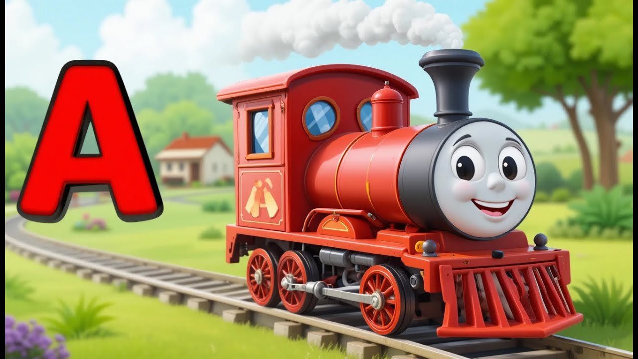 Alphabet Train Song (A–Z) 🚂 | ABC Songs for Kids | Learn Letters with Fun