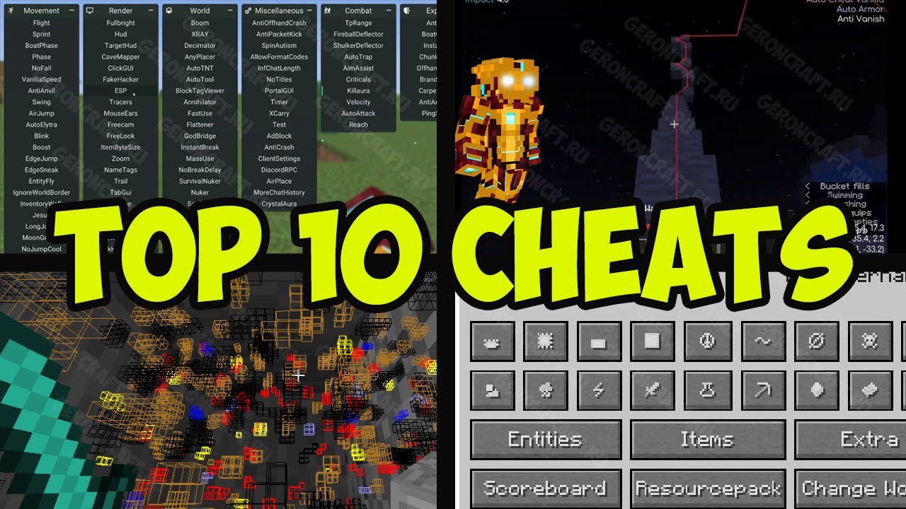 Top 10 Minecraft CHEATS 1.20.4 - TOP 10 MODS CHEATS 1.20.X (2026)