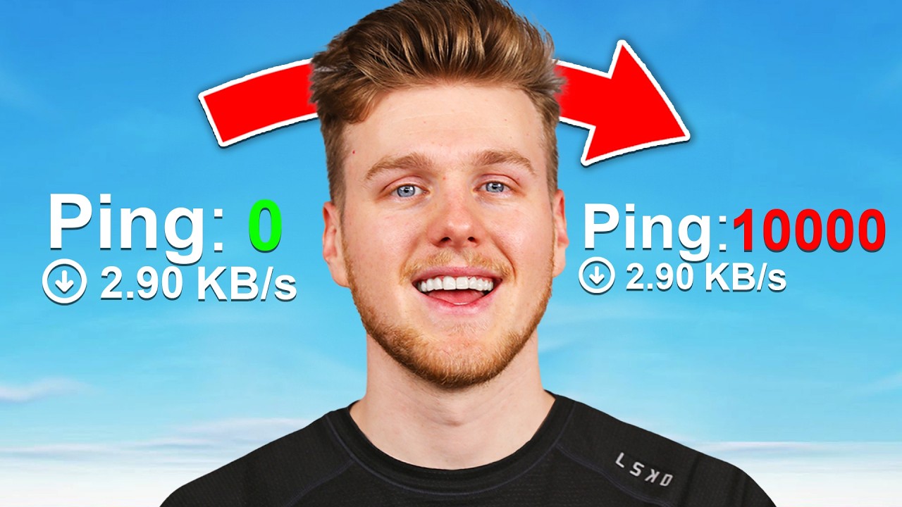 Fortnite, но каждый элим = худший пинг