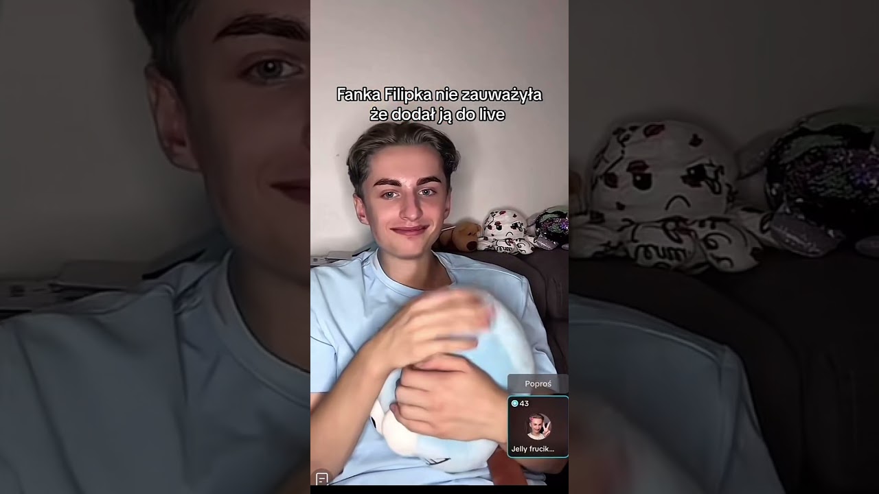 Fanka filipa nie zauważła że dodał ją na live
