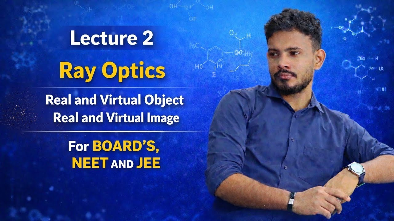  Sign convention🔥Ray optics lecture 2 |Real & virtual object| Real & virtual image |surya sir 