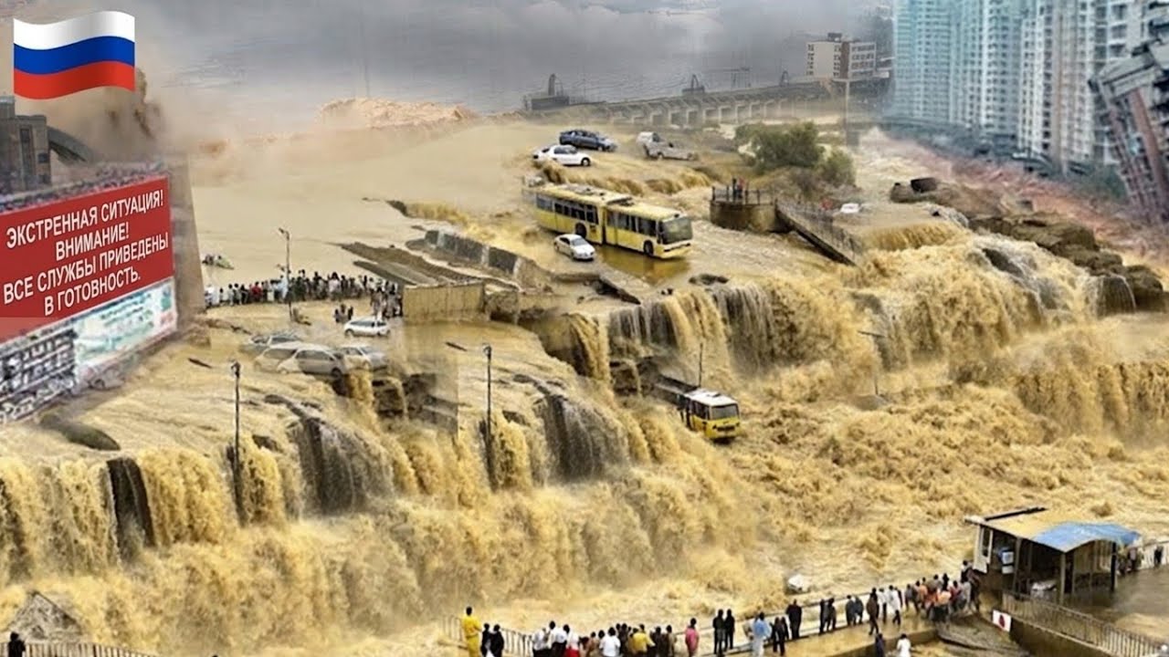 Chaos in Dagestan, Russia! Catastrophic Flooding Swept Away Vehicles, Submerged Homes in Makhachkala