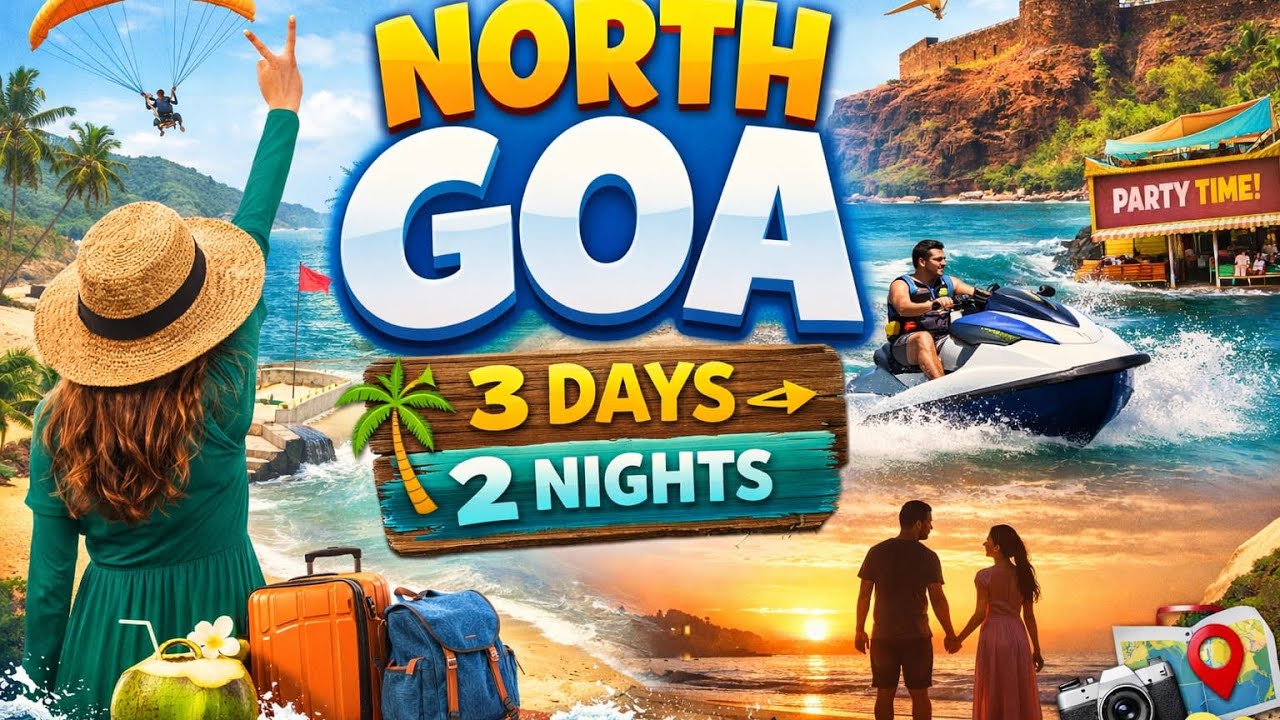 Goa 🌴 | 3 Days & 2 Nights ⏳ | Beaches 🏖️, Water Sports 🚤, Scooty Ride 🛵 & Sunsets 🌅✨