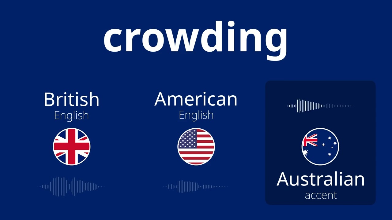3 ways to say the word Crowding