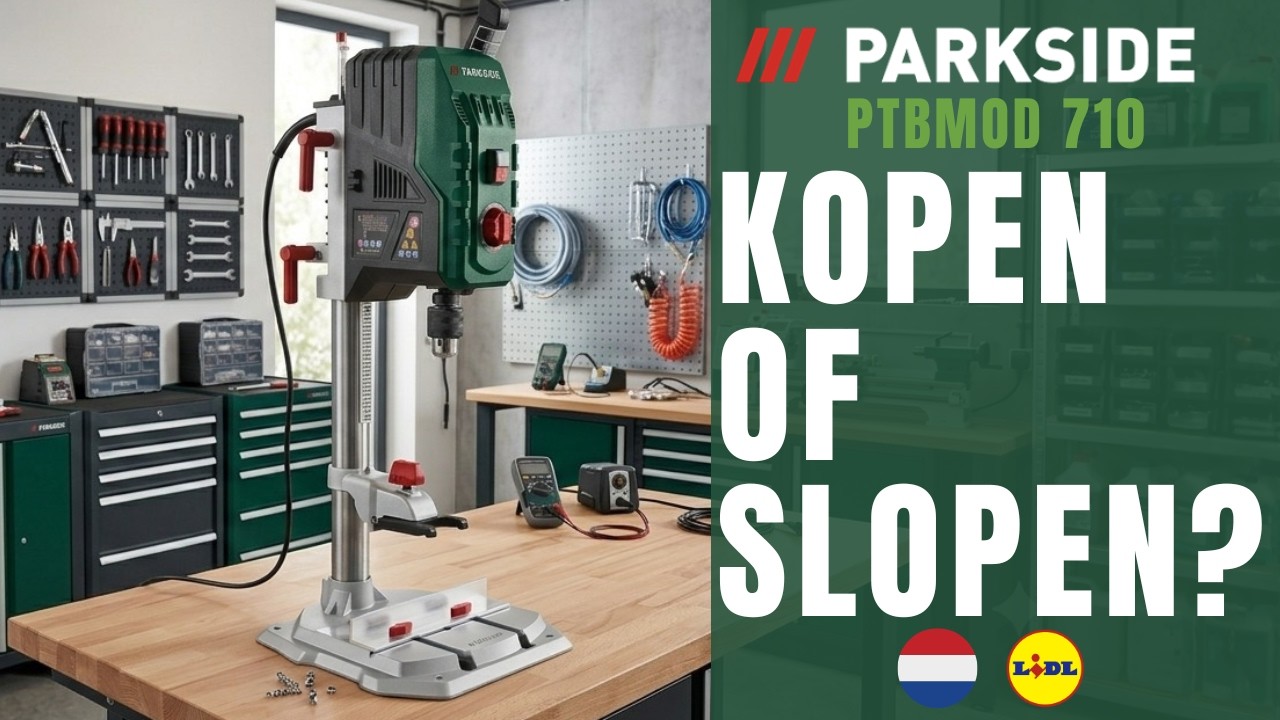 TAFELBOORMACHINE MET ELEKTRONISCHE TOERENTALREGELING Parkside PTBMOD 710 A1 DUTCH NEDERLANDS  LIDL