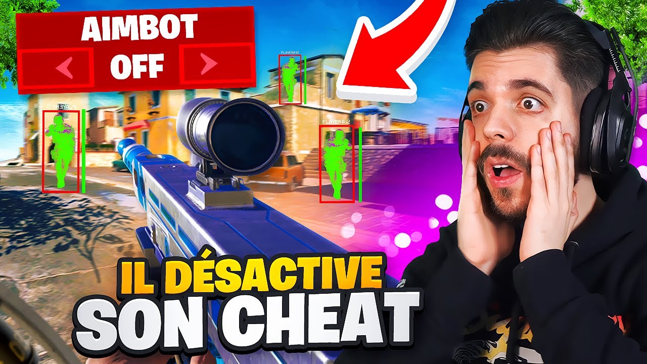 JE GRILLE UN CHEATER QUI DÉSACTIVE SON AIMBOT EN LIVE SUR WARZONE