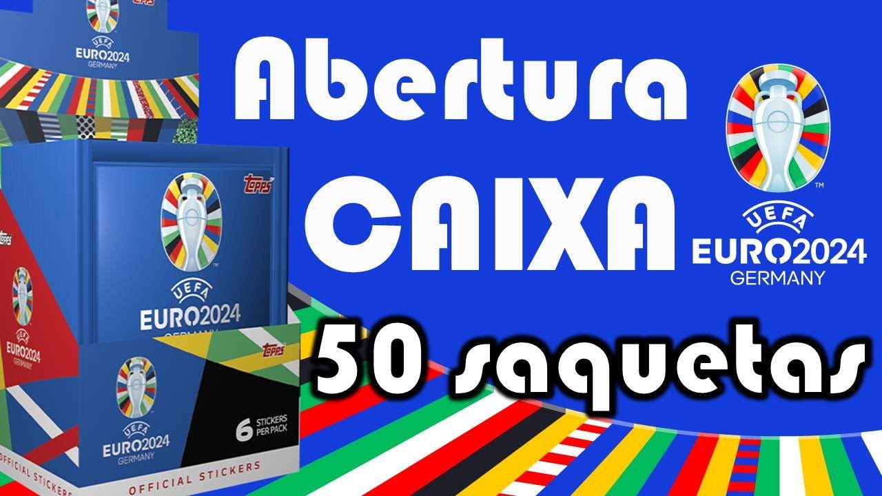 Vai já TUDINHO! CAIXA COMPLETA Euro 2024 Saquetas Cromos Topps