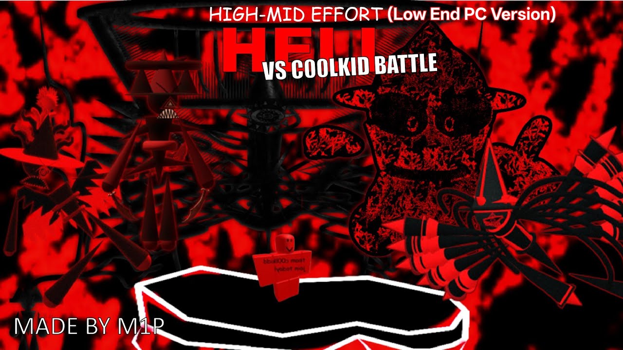 Friday Night Funkin' | HELL VS C00LKID HIGH-MID EFFORT (Low End PC Version)