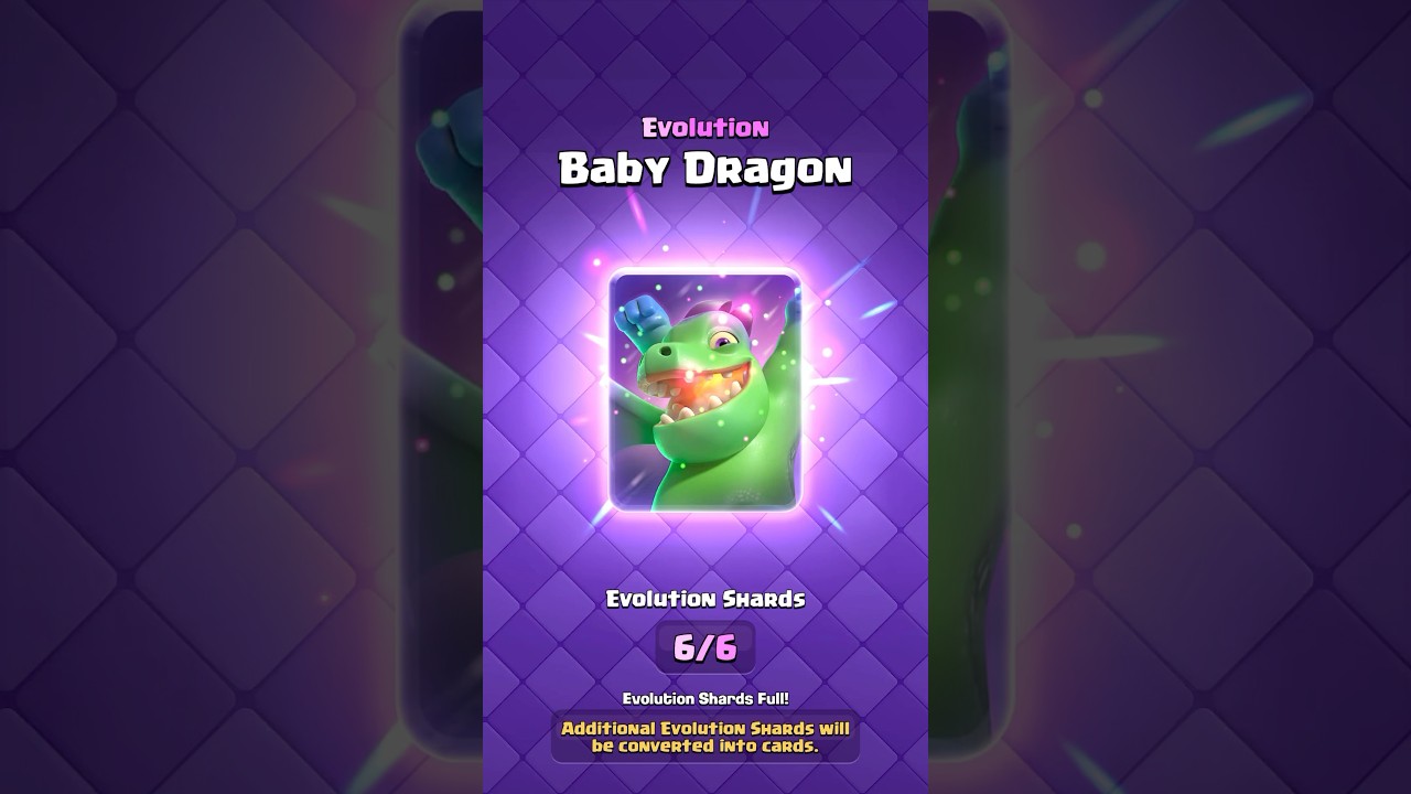 New Evolution Baby Dragon Guide 🔥🐉💨 #clashroyale #shorts