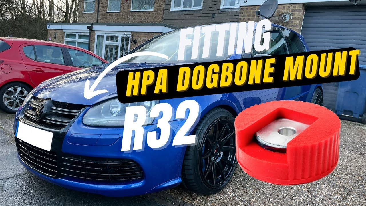 Установка крепления HPA Dog Bone для VW GOLF R32 - *HPA против Powerflex*