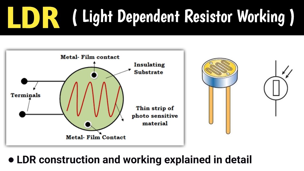 light dependent resistor | LDR | ldr light dependent resistor | working principle | in hindi