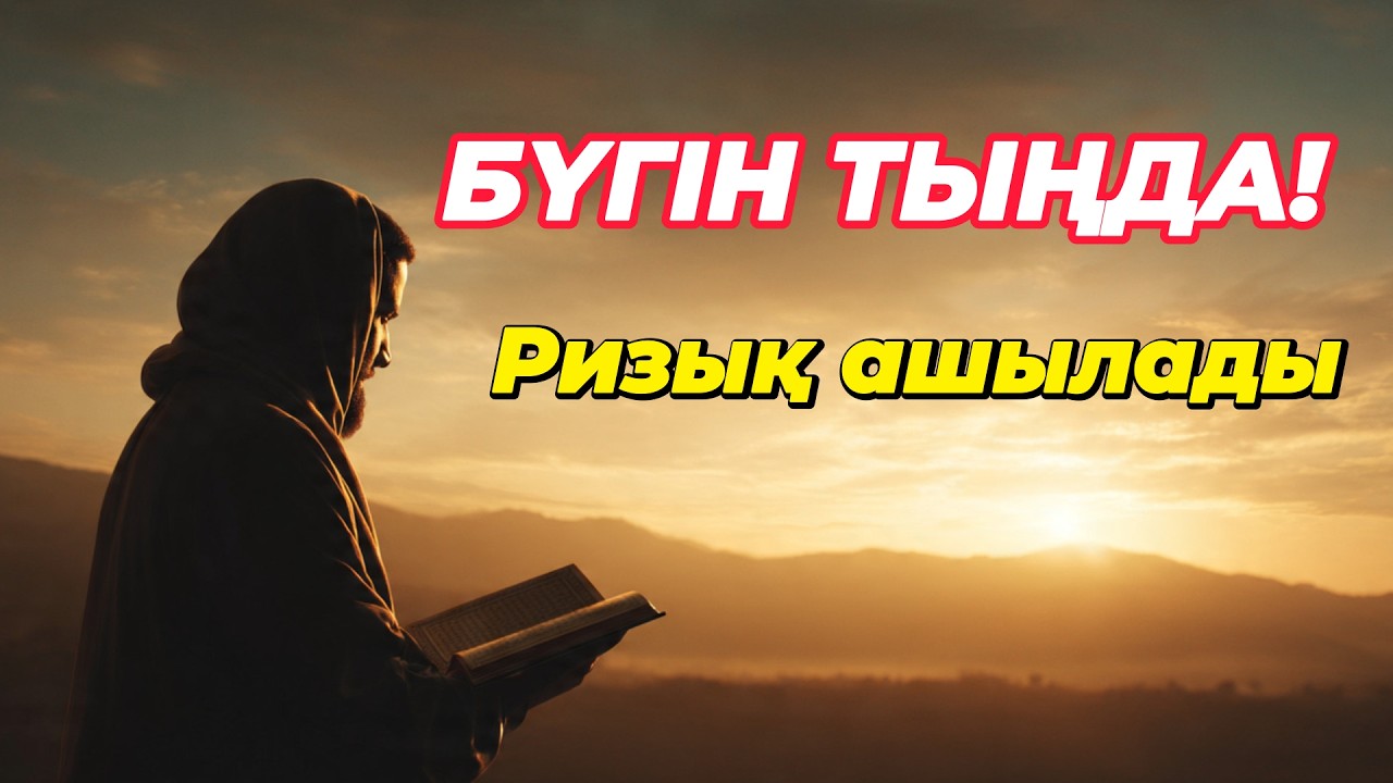 🔥 БҮГІН ТЫҢДАҢЫЗ! Ясин сүресі — Ризық ашылып, жүрек тынышталып, дұға тез қабыл болады