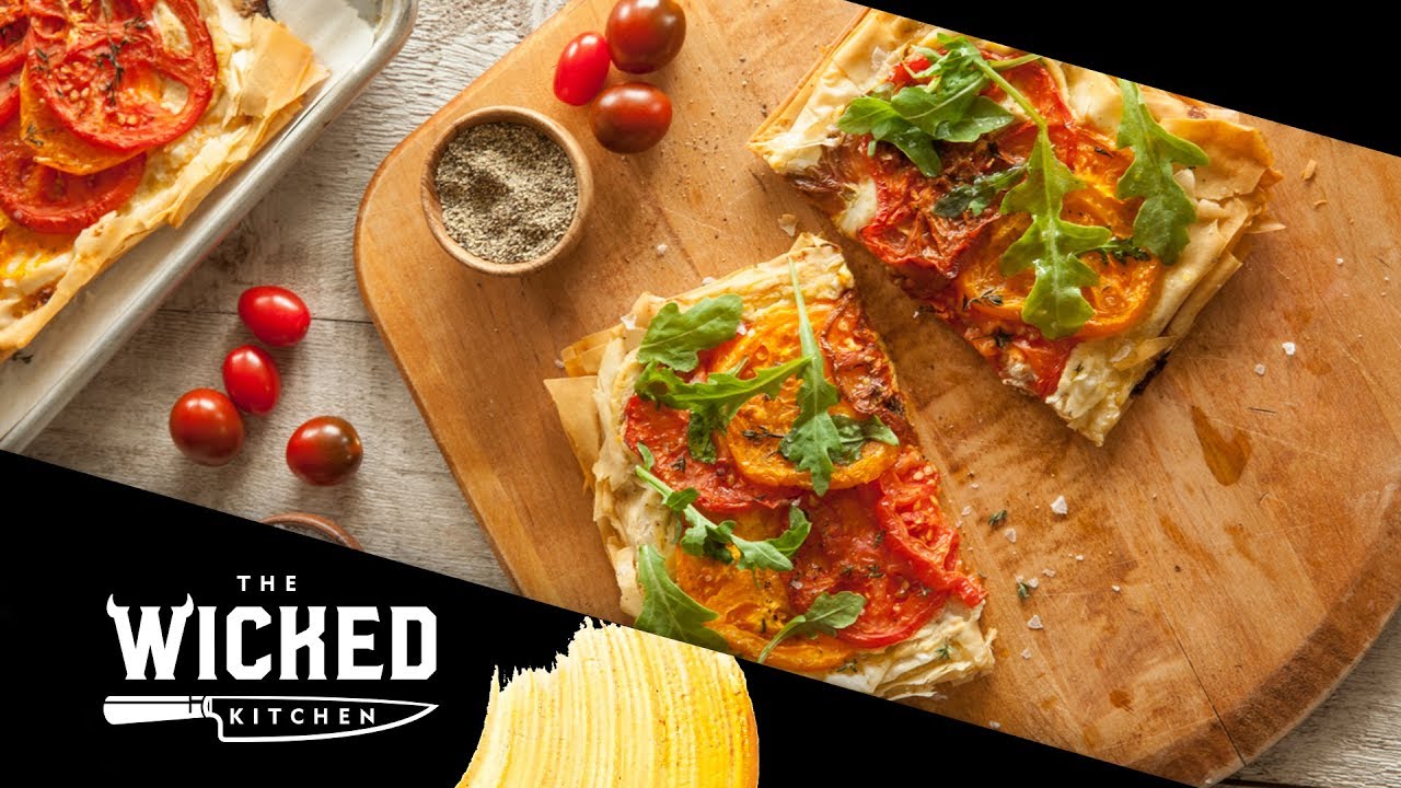 Tomato Phyllo Pizza | The Wicked Kitchen