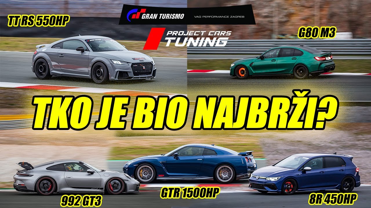 Teova vožnja u najbržem TT RS-u na grobniku + vožnja u najbržem 8 R-u 450 HP