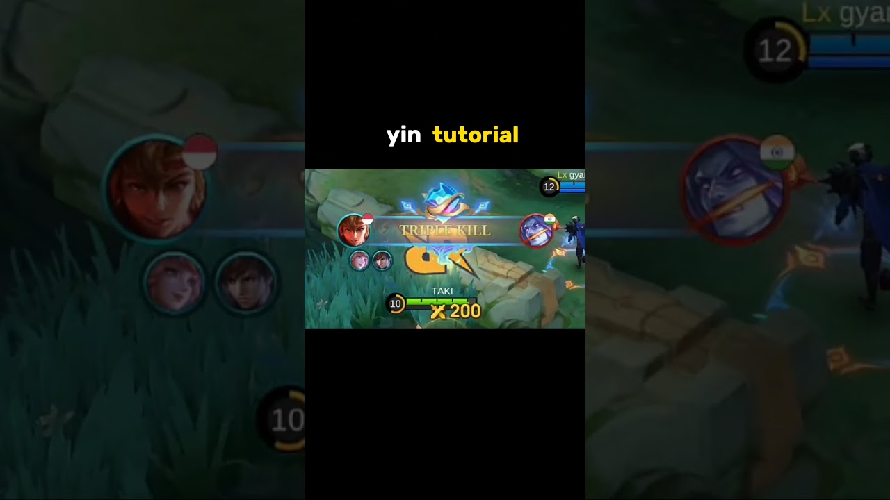 YIN TUTORIAL for beginners ✅#mlbb #yin #tutorial