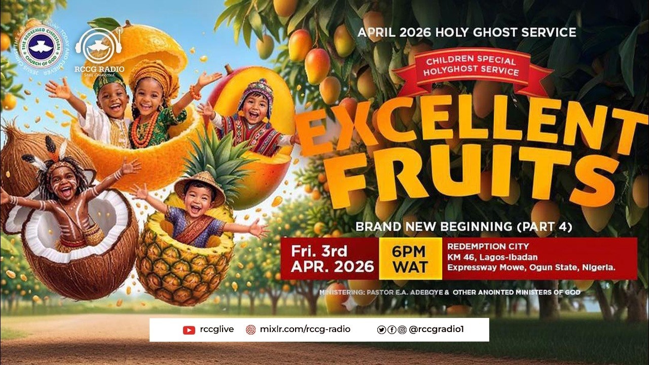 RCCG APRIL 3rd 2026 | HOLY GHOST SERVICE