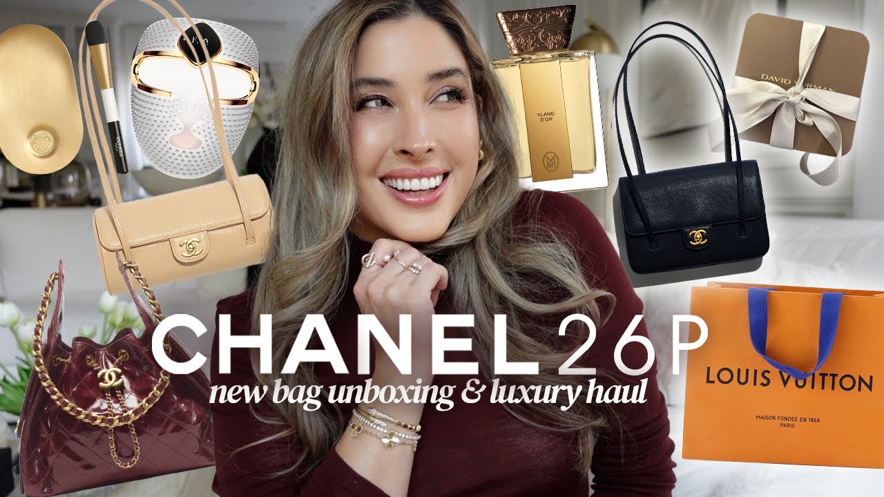 CHANEL 26 Pre Spring Collection Shopping: NEW BAG UNBOXING + LUXURY HAUL 🤍 LOUIS VUITTON, HERMÈS