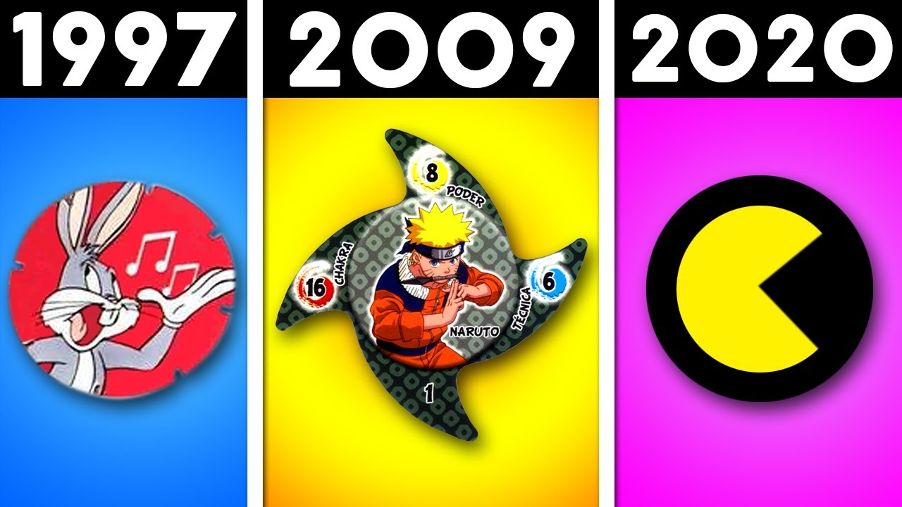 EVOLUÇÃO DOS TAZOS DOS SALGADINHOS DA ELMA CHIPS