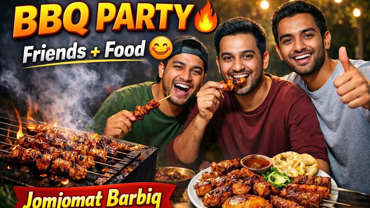 বন্ধুদের সাথে জমজমাট Barbiq Party | Food Vlog | Traveller Amdadul 