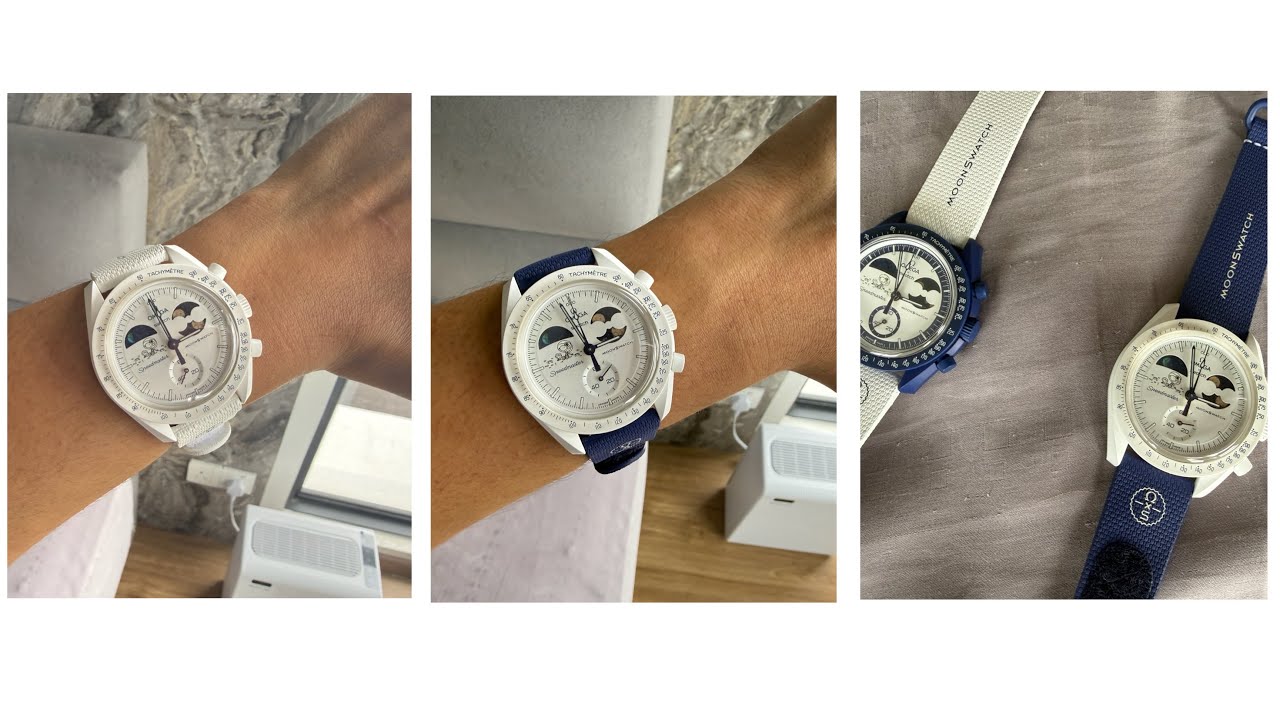 Omega x Swatch ❄️ Moonshine Gold Cold Moon - Strape Change with Beaver Moon! 