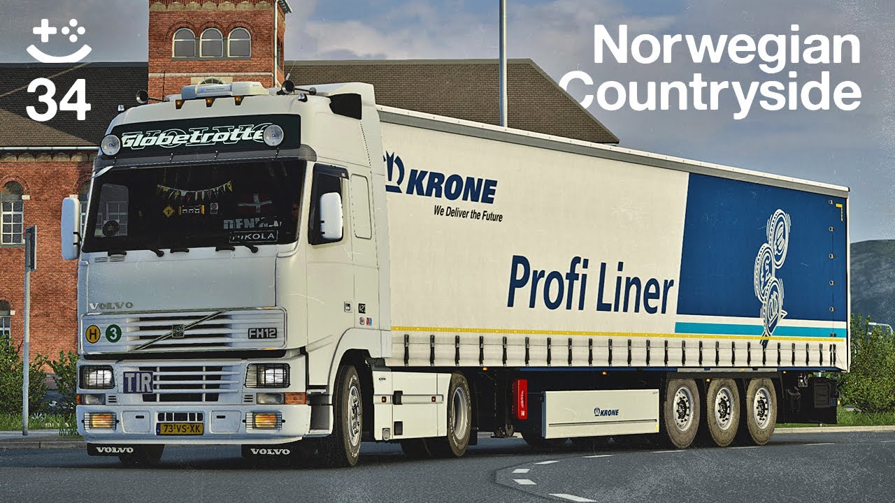 Driving a Classic Volvo FH12 in Rural Norway | ETS2 [No Commentary]
