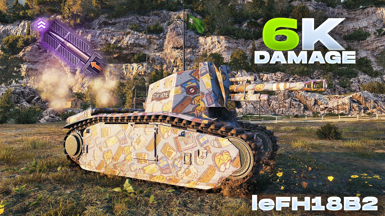 Мировой рекорд leFH18B2 &ndash; 6 000 урона &ndash; Особый режим Equalize