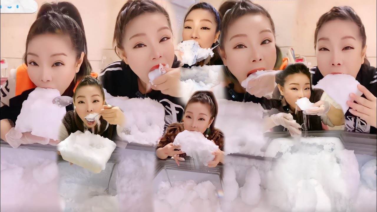❄️«ASMR HUMIDIFIER FROZEN FREEZER FROST ICE EATING LOUD SQUEAKY BITES (Only Bites)»❄️