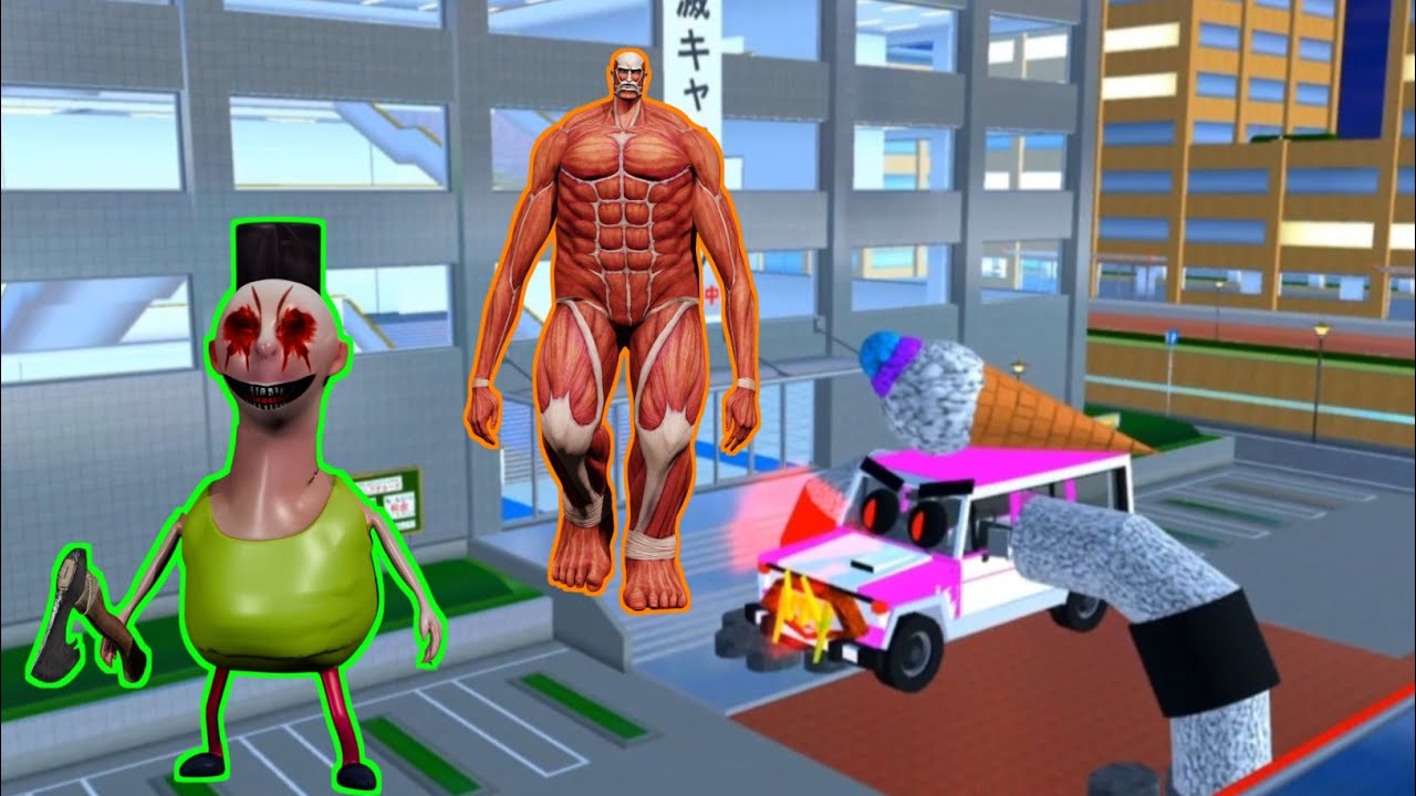 CCTV RECORDED Hamood Habibi's anomaly and the Titan monster, then there was an ice cream truck 😱😱