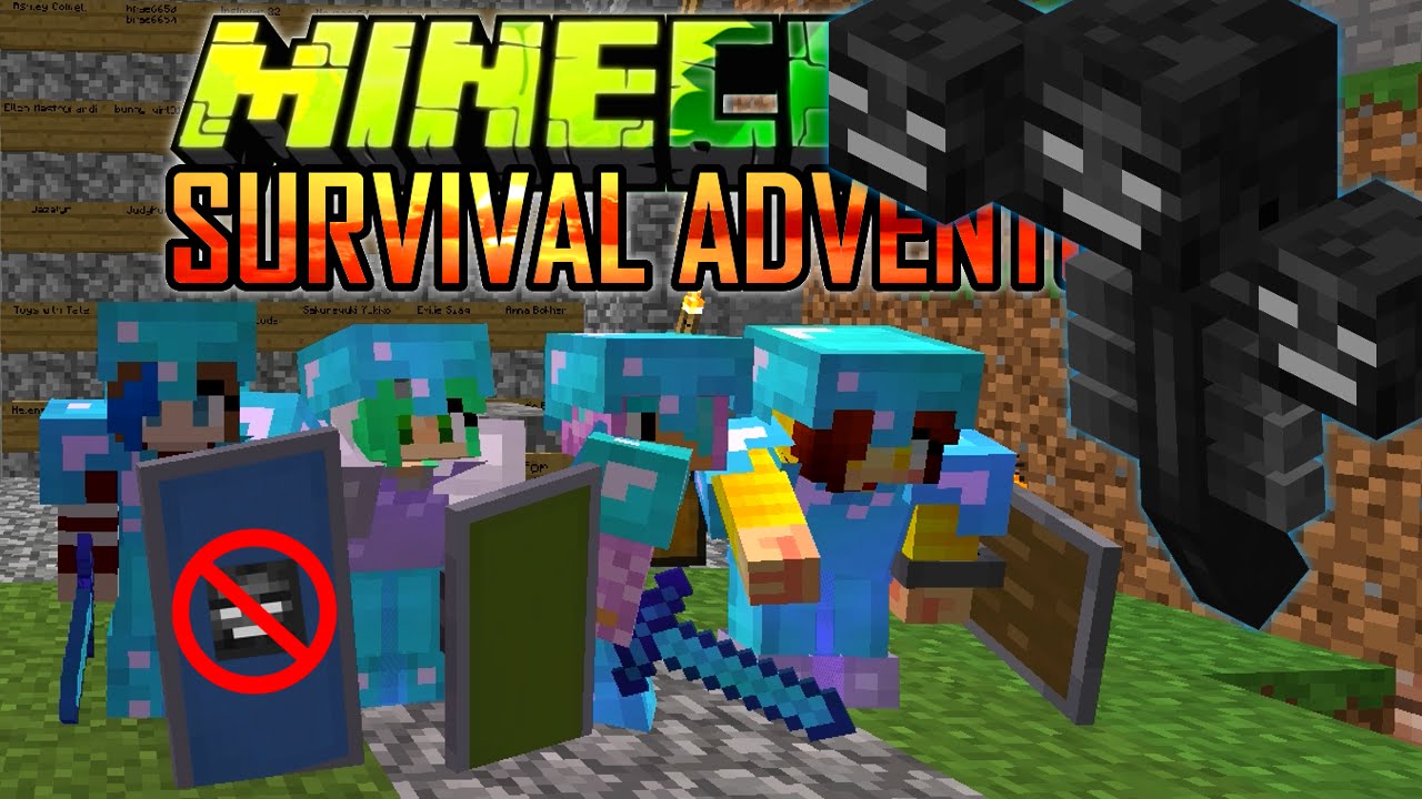 MINECRAFT SURVIVAL ADVENTURE EP21 | WITHER BATTLE & CAKE PARTY WITH THE TACO GANG