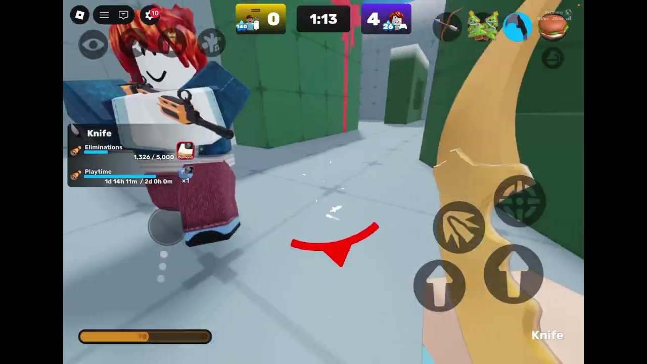 RIVALS CU O FATA #roblox #robloxrivals
