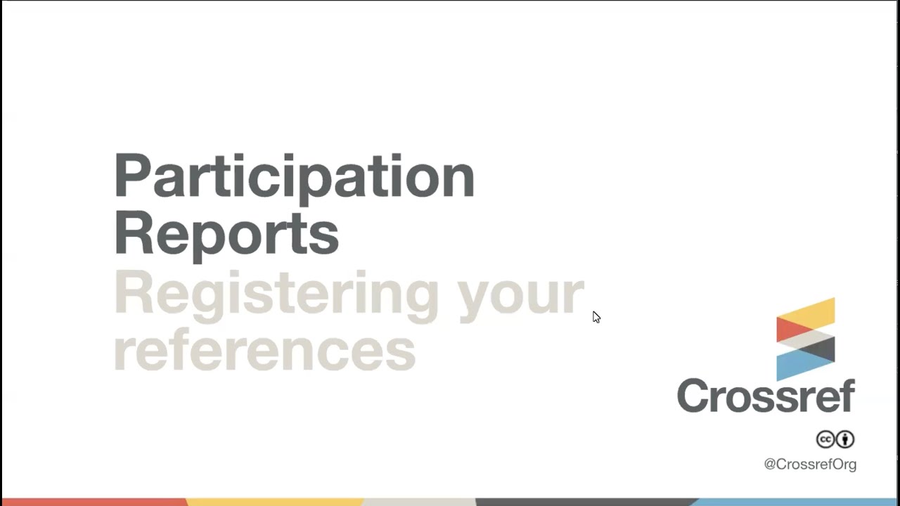 Participation Reports and Reference Metadata