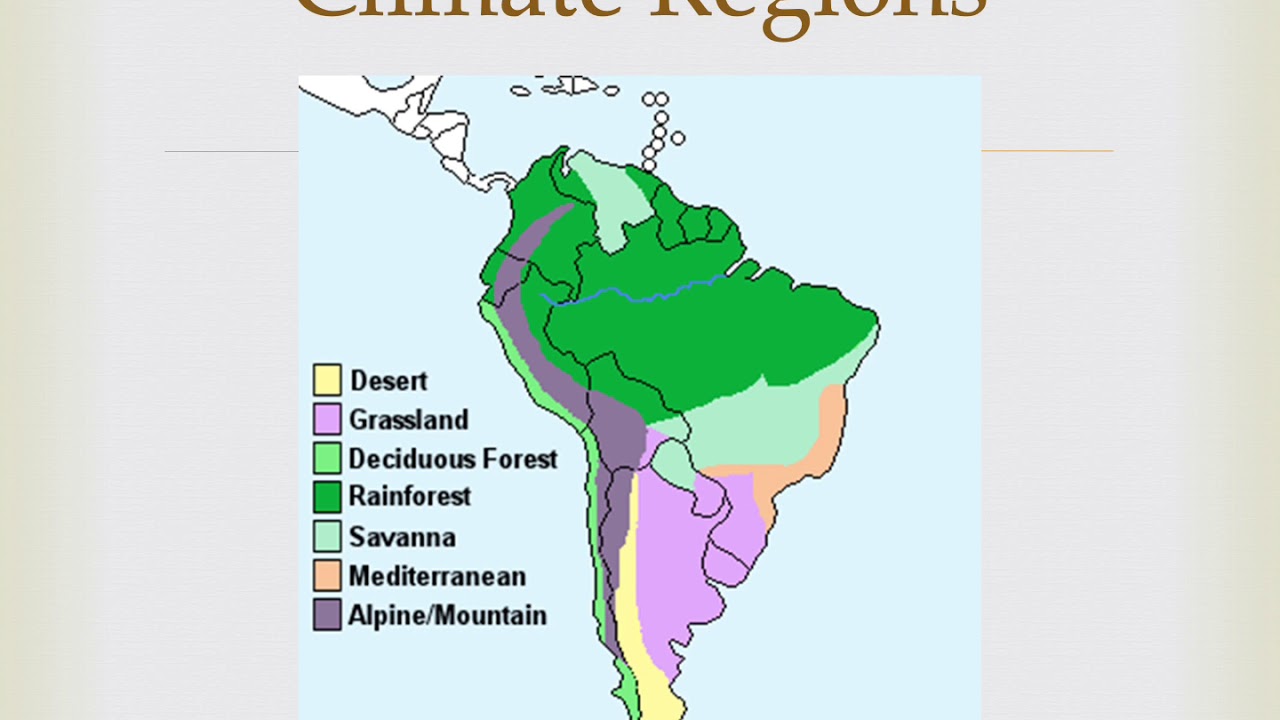 South America Geography and Climate