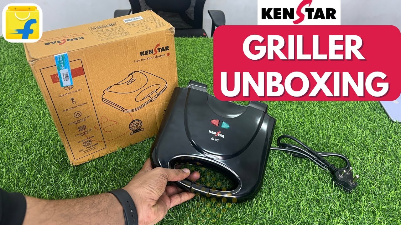 Kenstar Grilli 750-Watt Sandwich Maker KTG02KGPR1-DBH Unboxing & Review