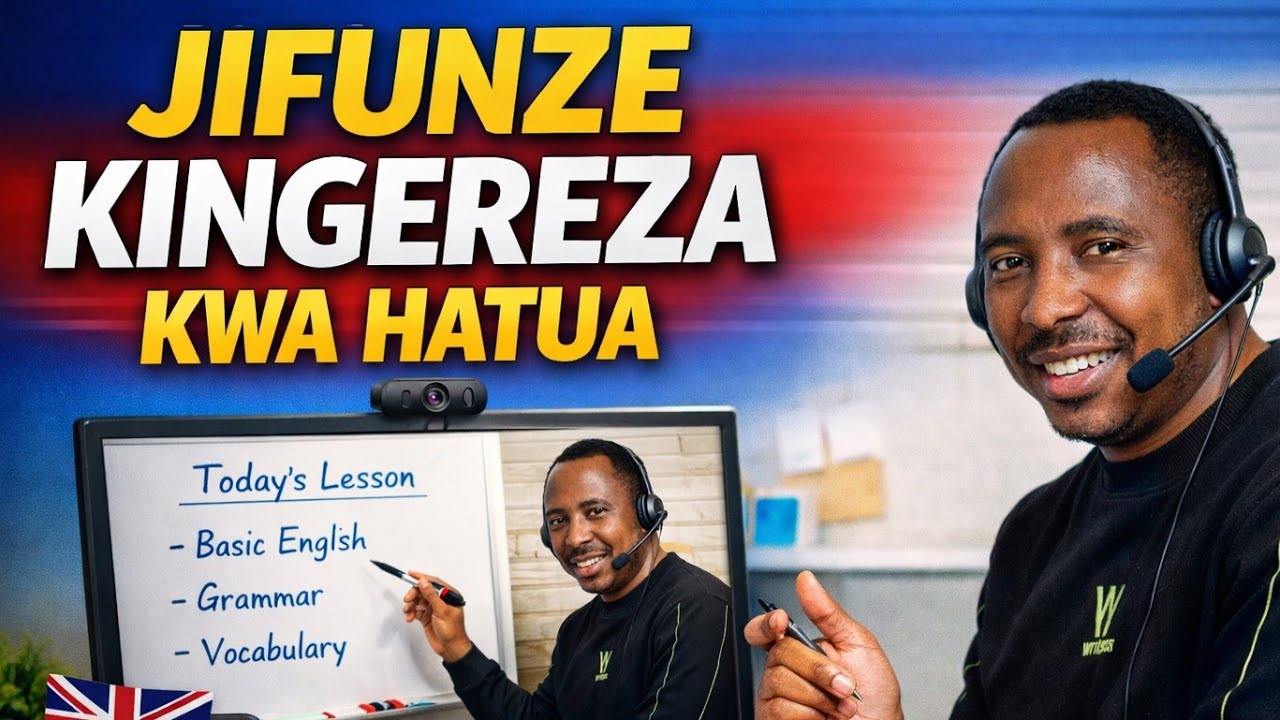 Jifunze kingereza kwa kiswahili kwa  hatua # How to make sentences in English with Swahili.