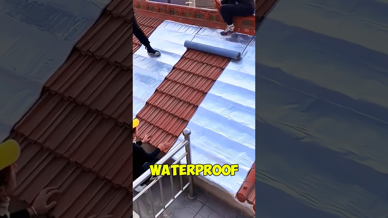 Fix Roof Leaks in Seconds with This Tape! 🏠💧: #waterprooftape #roofing #gadgets