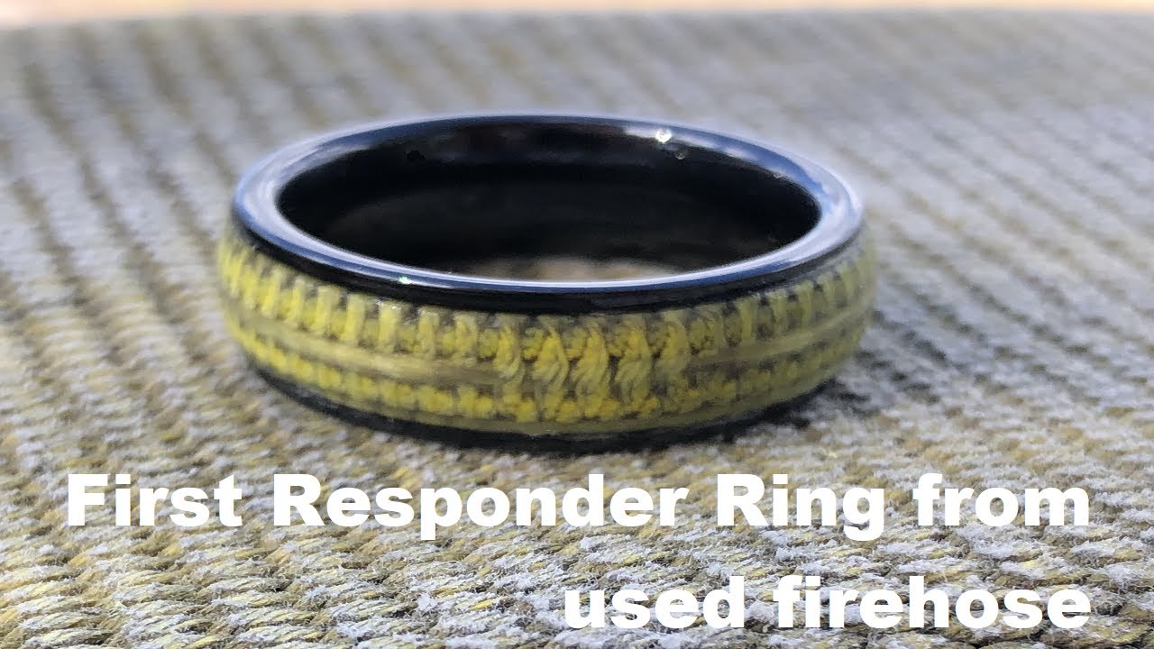 Making a custom Firehose Wedding Ring for a First Responder