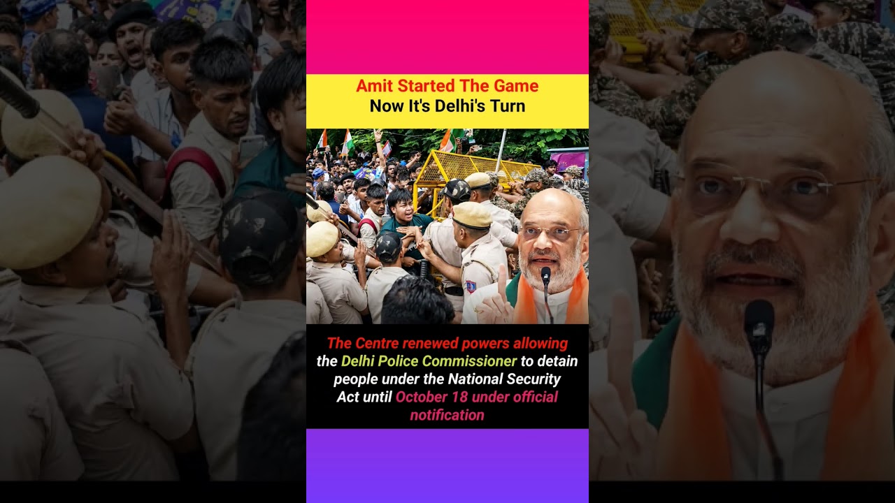 The Centre renewed powers allowing the Delhi Police Commissioner to detain people under the National