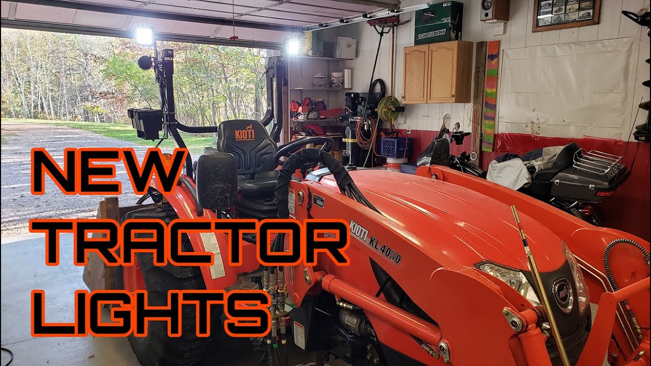 I should have done this last year! Kioti Tractor Auxiliary Lights