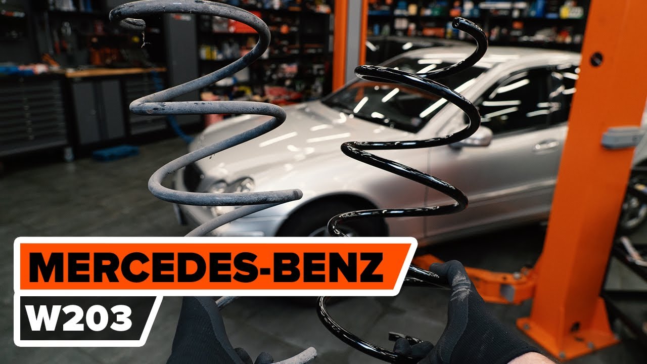 Wie MERCEDES-BENZ W203 C-Klasse Fahrwerksfedern vorne wechseln [AUTODOC TUTORIAL]